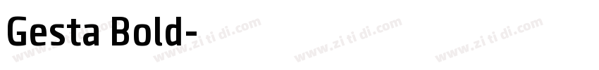 Gesta Bold字体转换